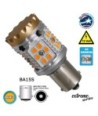 GloboStar® 1156 - BA15S - P21W 81233 Λάμπα Αυτοκίνητου LED Extreme Series Can-Bus 3ης Γενιάς με βάση 1156 28W 12v Πορτοκαλί για Φλας GloboStar